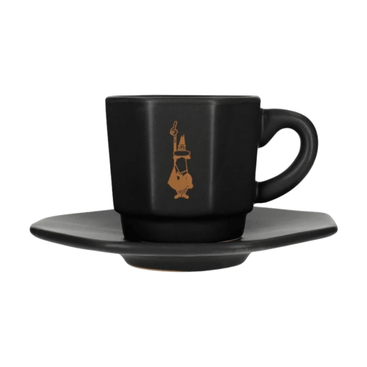 Bialetti Zestaw 4 czarnych filiżanek | CoffeeLove