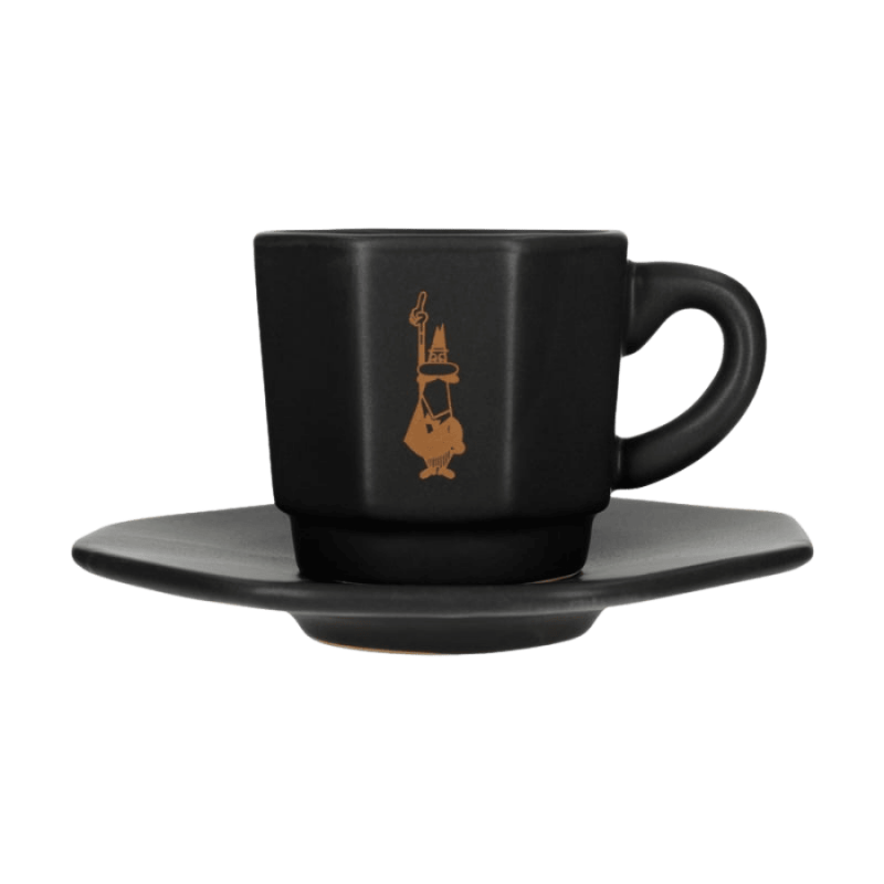 Bialetti Zestaw 4 czarnych filiżanek | CoffeeLove