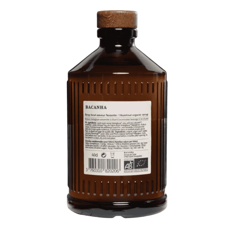 Bacanha syrop o smaku orzechów laskowych 400 ml | CoffeeLove