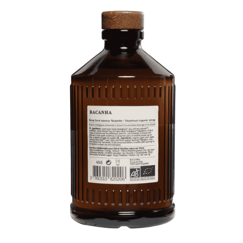Bacanha syrop o smaku orzechów laskowych 400 ml | CoffeeLove