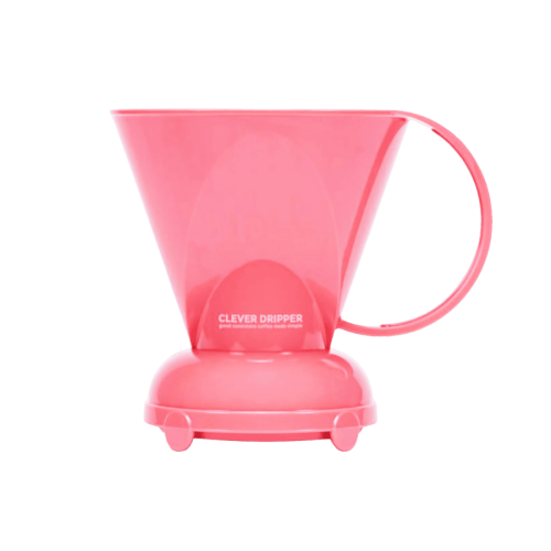 Clever Dripper zaparzacz do kawy różowy L 500 ml + 100 filtrów