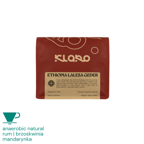 Klaro Etiopia Lalesa Gedeb filter 250 g | CoffeeLove