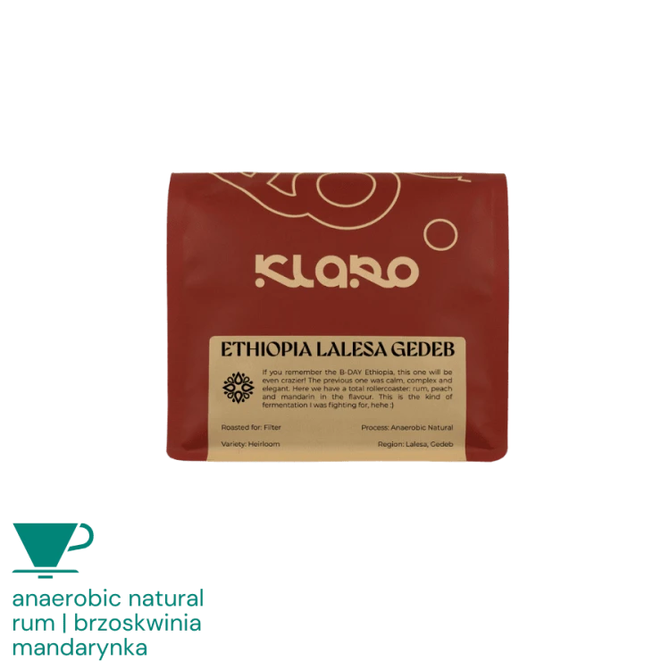 Klaro Etiopia Lalesa Gedeb filter 250 g | CoffeeLove