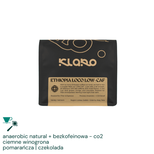 Klaro Etiopia Loco Low-Caf 250 g | CoffeeLove