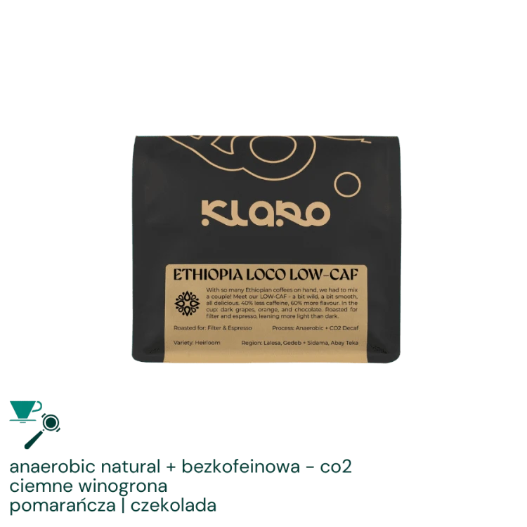 Klaro Etiopia Loco Low-Caf 250 g | CoffeeLove