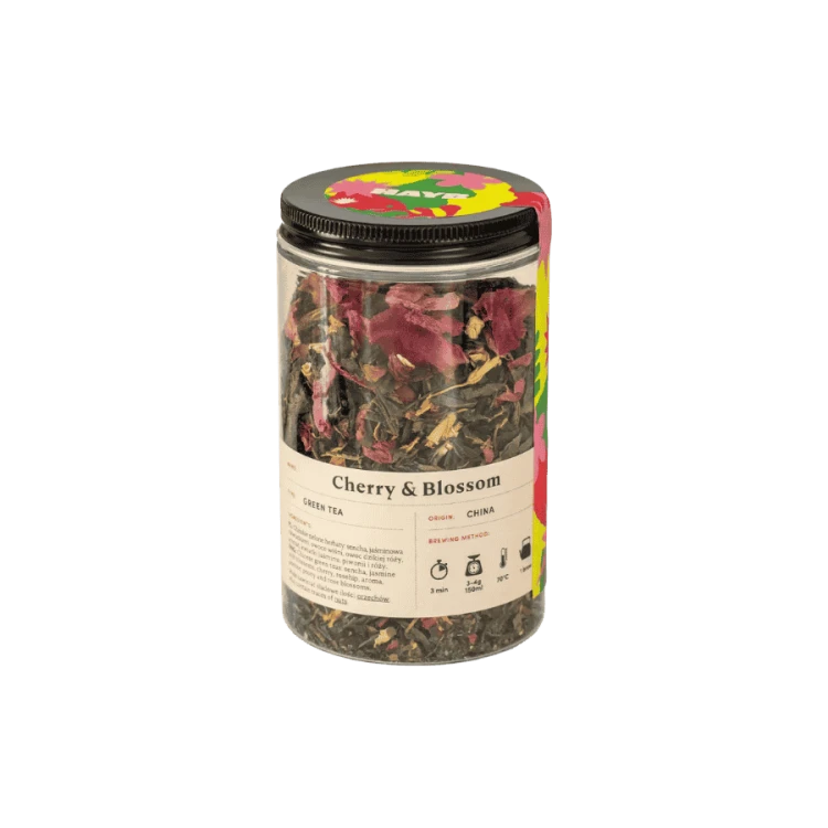 HAYB Cherry & Blossom zielona herbata sypana liściasta 70 g | CoffeeLove