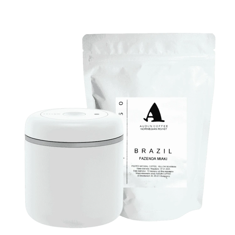 Fellow Atmos biały 0,7 i Audun Brazylia Miaki 250 g | CoffeeLove