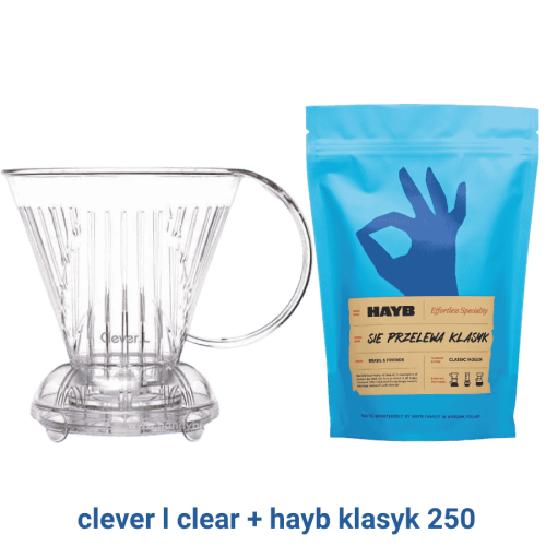 Clever L Clear + HAYB Klasyk 250 g | CoffeeLove