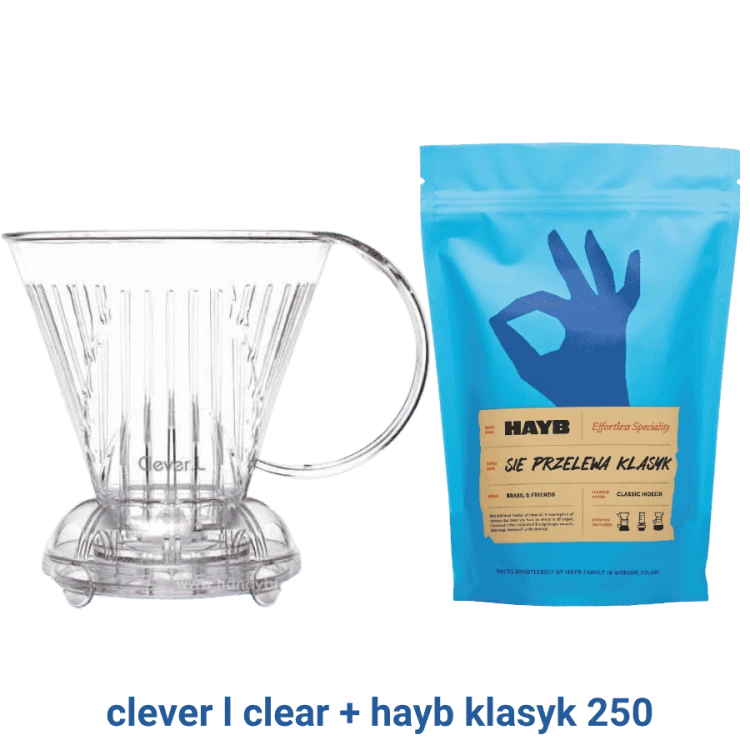 Clever L Clear + HAYB Klasyk 250 g | CoffeeLove