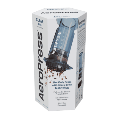 AeroPress Clear Blue Coffee Maker | CoffeeLove