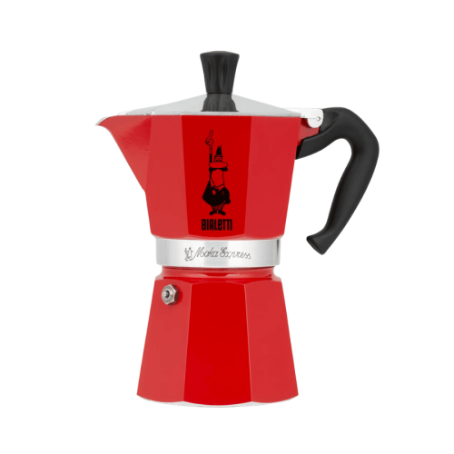 Bialetti Moka Express (6TZ) - kawiarka (240 ml) czerwona