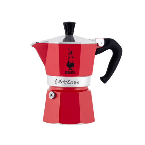 Bialetti Moka Express (3TZ) - kawiarka (140 ml) czerwona