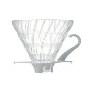 Hario dripper szklany biały v60-02 | CoffeeLove