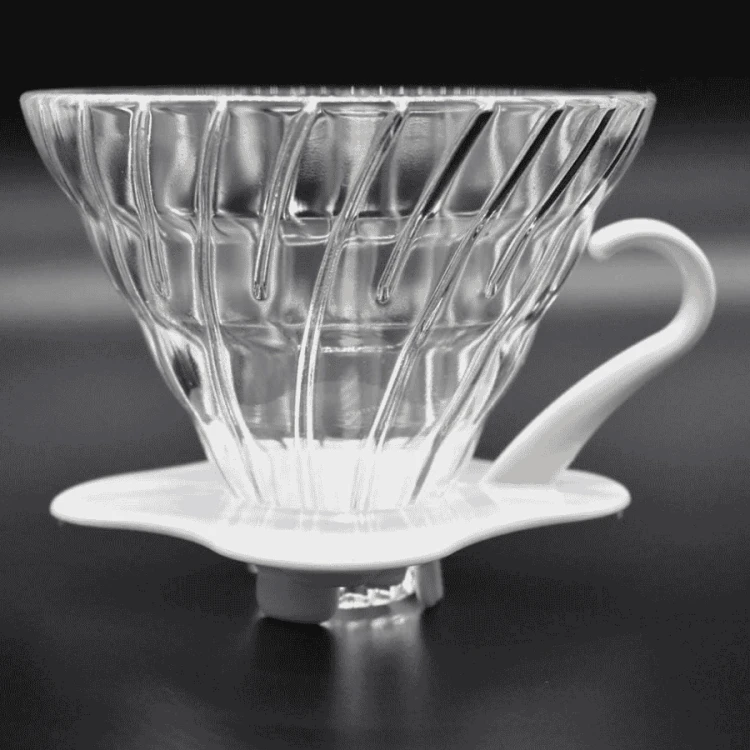 Hario dripper szklany biały v60-02 | CoffeeLove