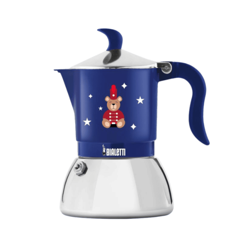 Bialetti Fiammetta Induction (4TZ) - kawiarka na indukcję (210 ml) Joyful Christmas niebieska
