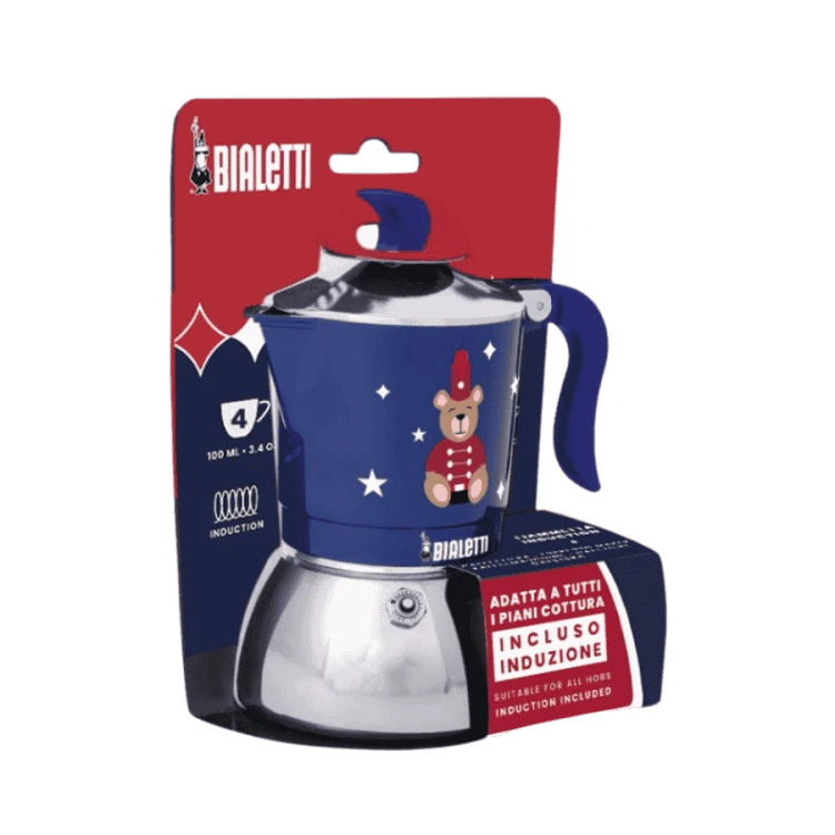 Bialetti Fiammetta Joyful Christmas niebieska 4TZ | CoffeeLove