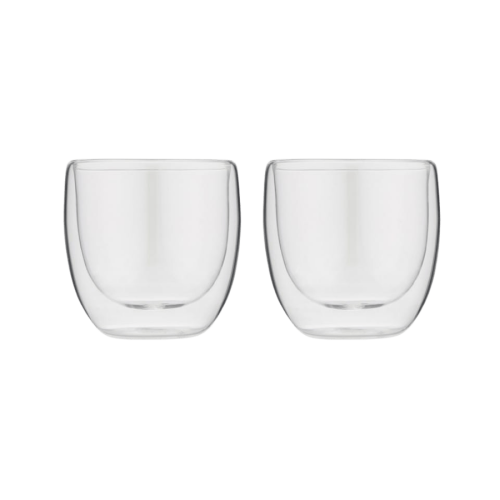Forever Zestaw 2 filiżanki do espresso 2 x 80 ml podwójna szklana ścianka