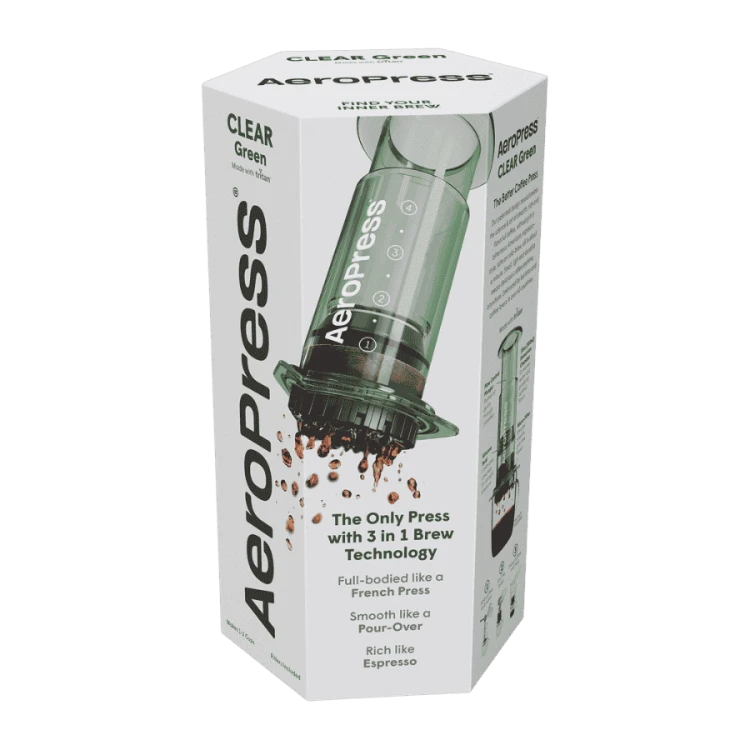 AeroPress Clear Green | CoffeeLove