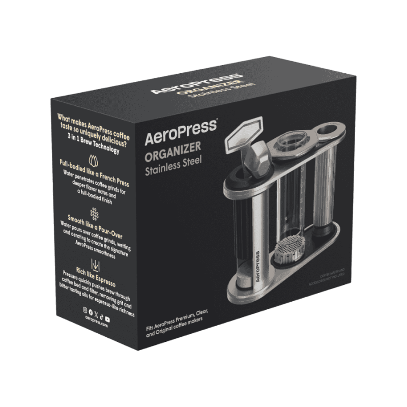 AeroPress Organizer Stainless Steel zestaw | CoffeeLove