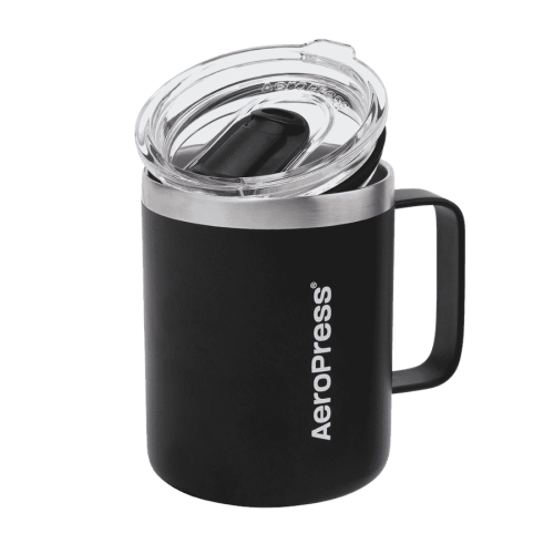 AeroPress Travel Coffee Mug kubek termiczny w kolorze czarnym 350 ml