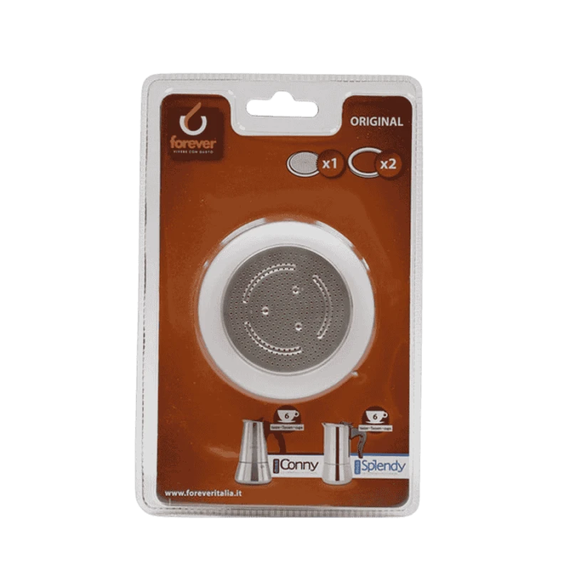 Forever Uszczelki i sitko do kawiarek stalowych 6TZ | CoffeeLove