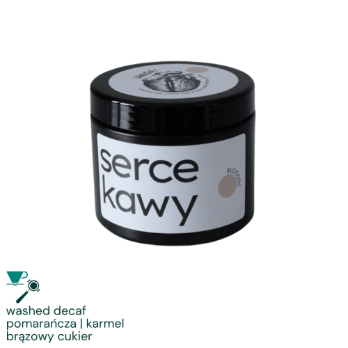 Serce Kawy Kolumbia Błogość decaf omniroast 250 g | CoffeeLove