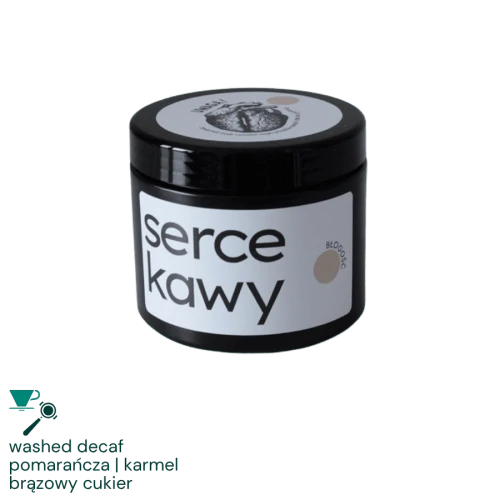Serce Kawy Kolumbia Błogość decaf omniroast 250 g