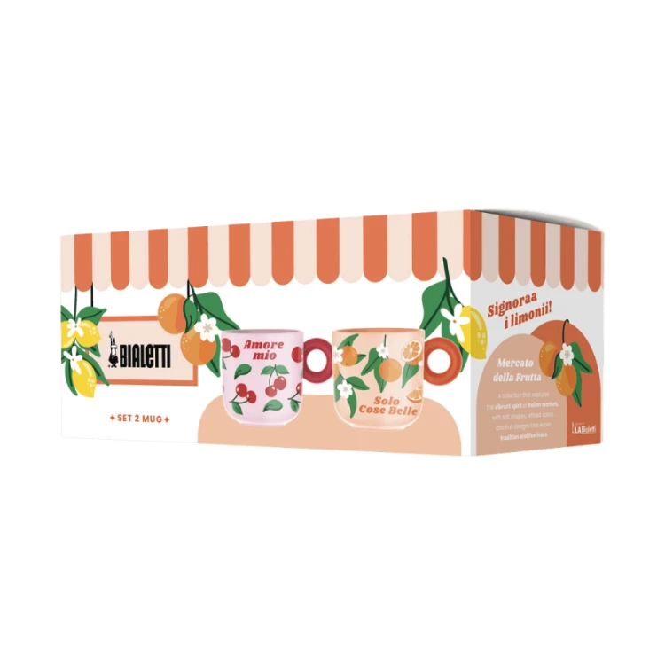 Bialetti Fruit Vibes zestaw 2 kubków 350 ml | CoffeeLove