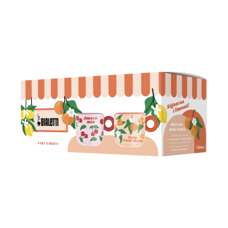 Bialetti Fruit Vibes zestaw 2 kubków 350 ml | CoffeeLove