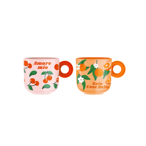 Bialetti Fruit Vibes zestaw 2 kubków 350 ml | CoffeeLove