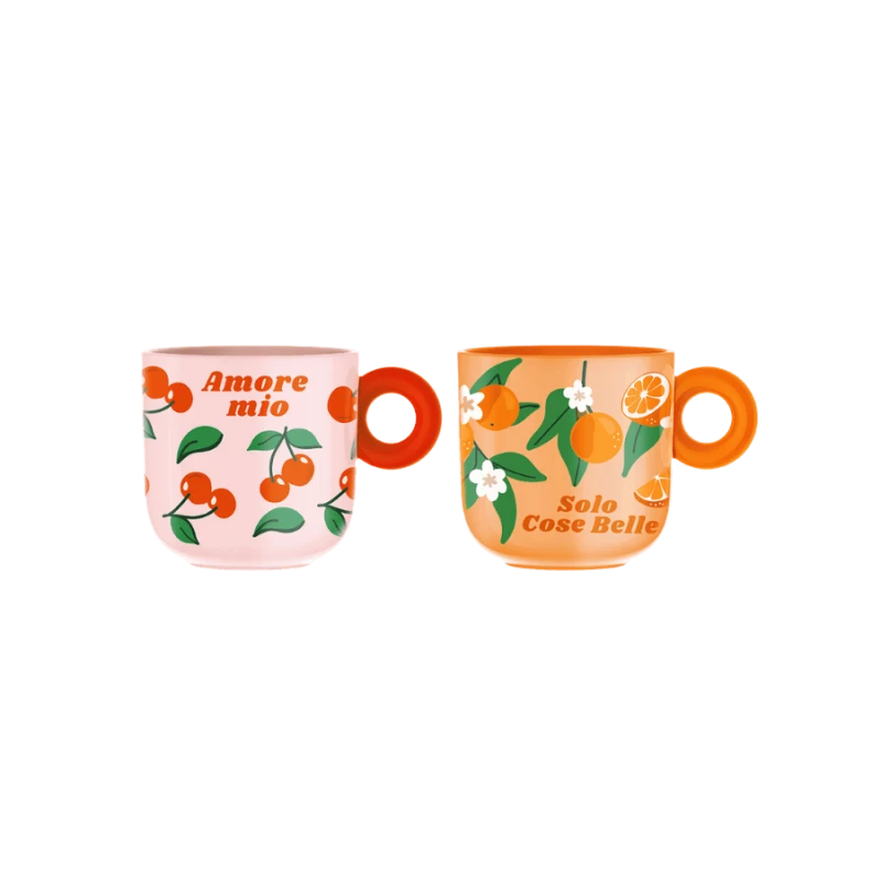 Bialetti Fruit Vibes zestaw 2 kubków 350 ml | CoffeeLove
