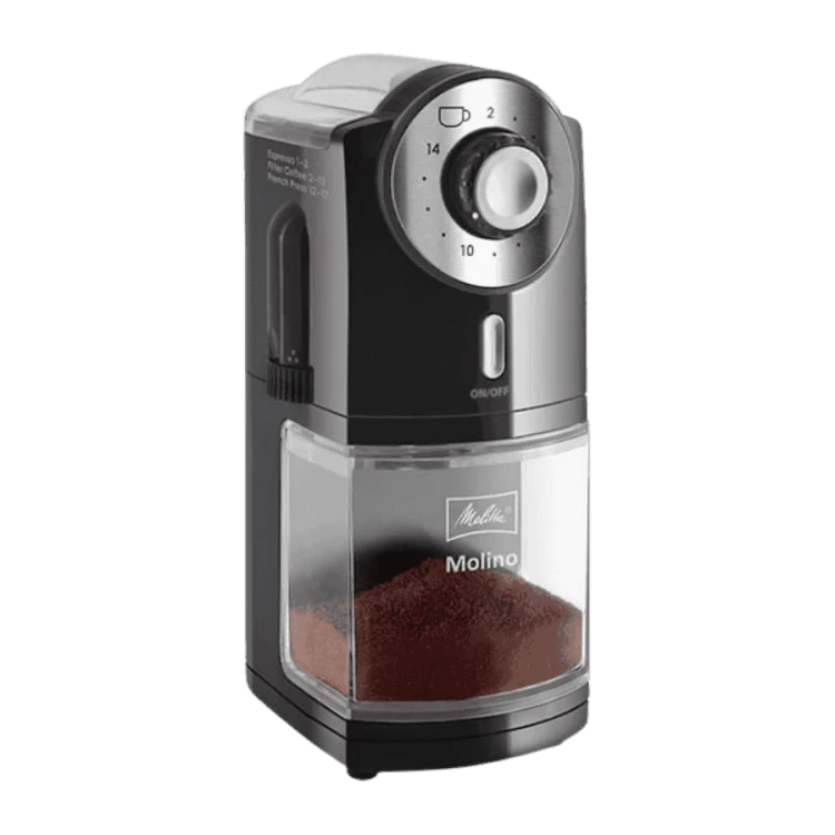 Melitta Molino automatyczny młynek do kawy czarny | CoffeeLove
