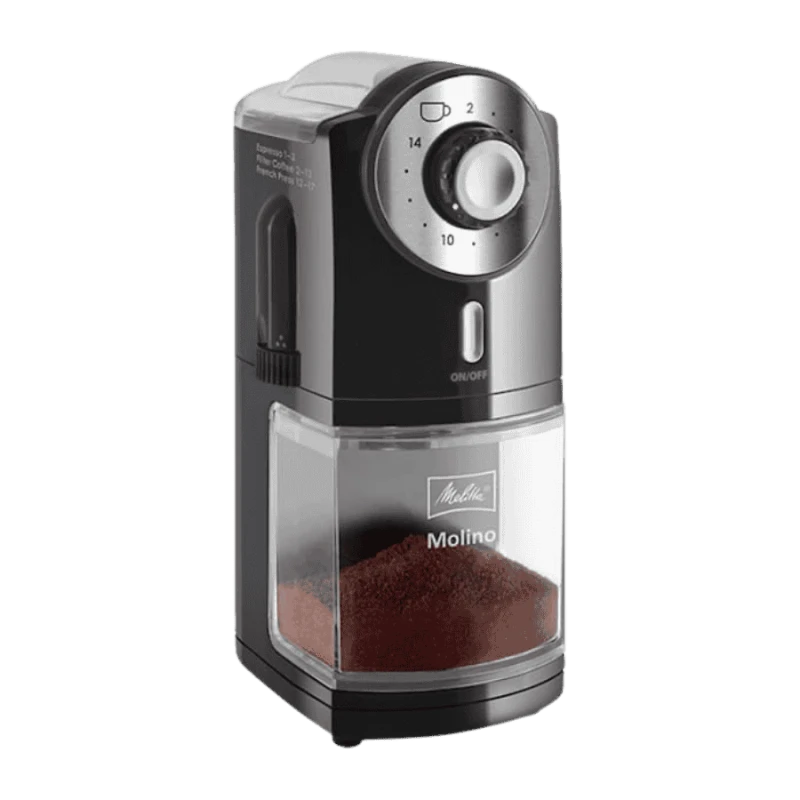Melitta Molino automatyczny młynek do kawy czarny | CoffeeLove