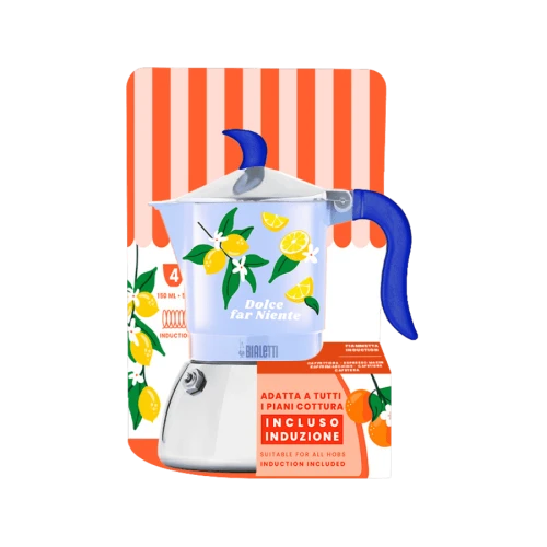 Bialetti Fruit Vibes Fiammetta Induction (4TZ) - kawiarka na indukcję (200 ml) niebieska