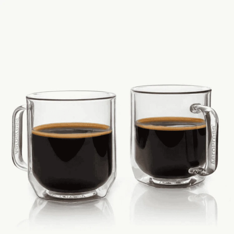 AeroPress Double Wall Glass Coffee Mug | CoffeeLove