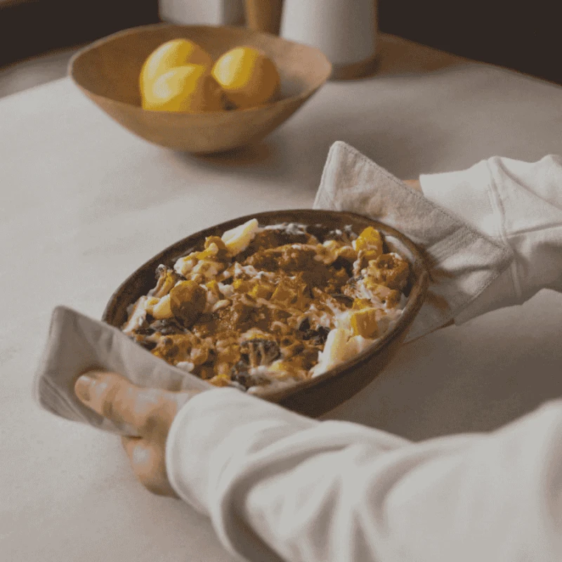 Kinto Futo linen pot holder natural | CoffeeLove