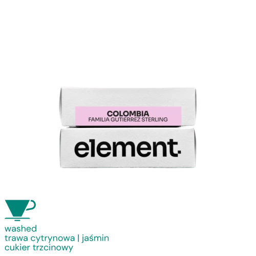 element. Kolumbia Familia Gutierrez Sterling filter 100 g