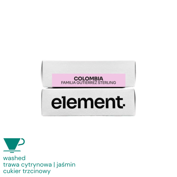 element. Kolumbia Familia Gutierrez Sterling filter 100 g | CoffeeLove