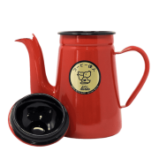 Kalita Enamel Pot Kettle 1.0 l Red | CoffeeLove