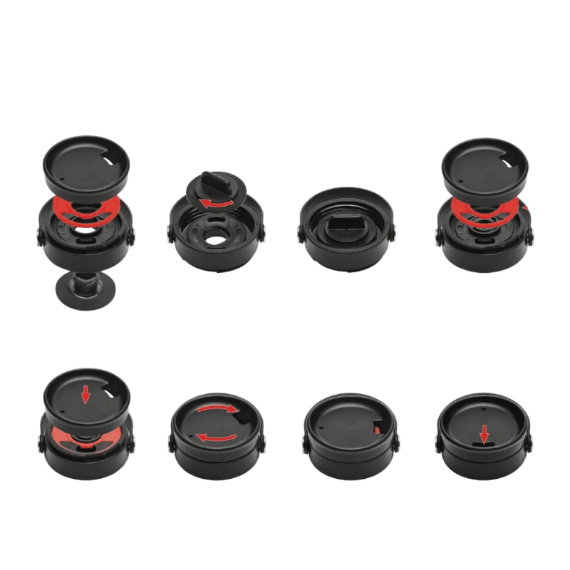 Hydro Flask Wide Mouth Flex Sip Cap black | CoffeeLove