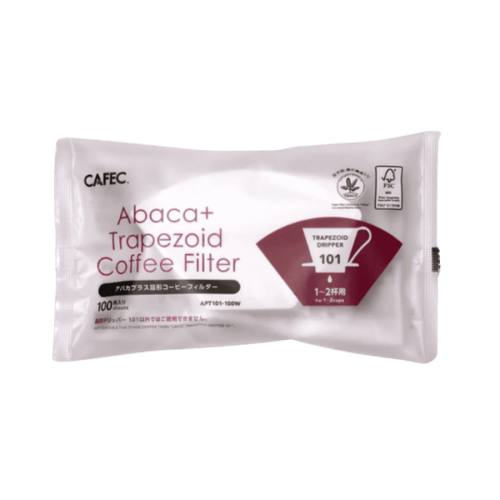 Cafec Abaca+ 101 Filtry trapezowe 100 szt | CoffeeLove