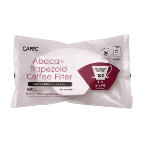 Cafec Abaca+ 102 Filtry trapezowe 100 szt | CoffeeLove