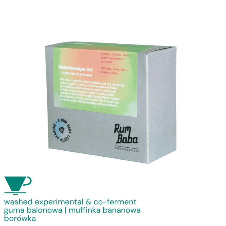 Rum Baba Kolumbia Kaleidoscope 3.0 filter 200 g | CoffeeLove