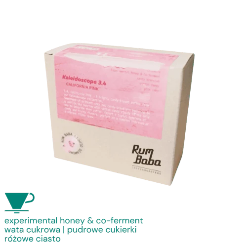 Rum Baba Kolumbia Kaleidoscope 3.4 - California pink filter 200 g - seria Liquid Diamond