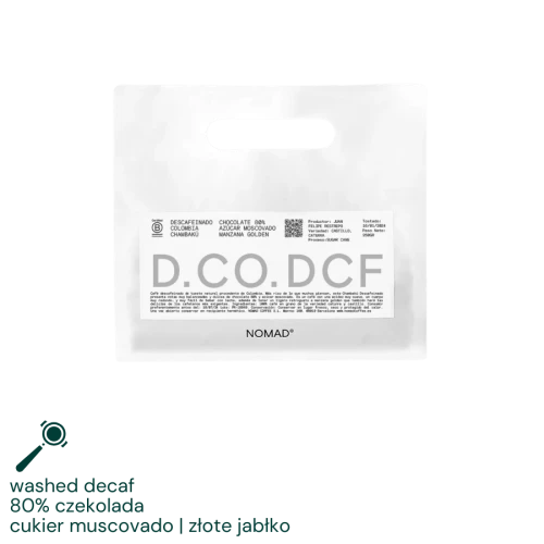 Nomad Coffee Kolumbia Chambakú decaf 250 g bezkofeinowa
