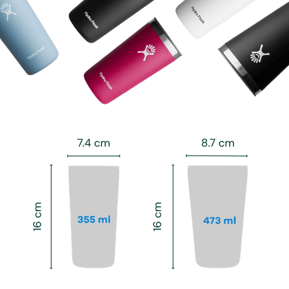 Hydro Flask tumbler 354 ml vs 473 ml | CoffeeLove