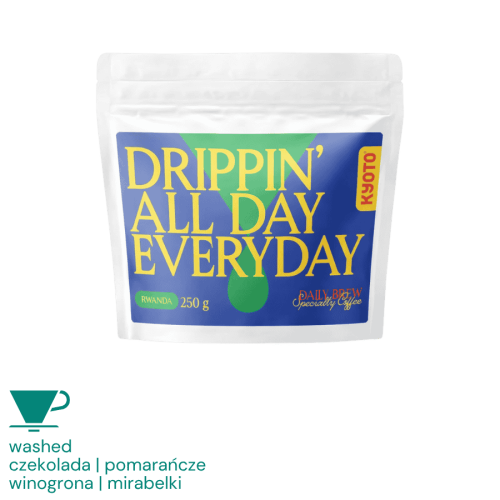Kyoto Drippin' All Day Everyday Rwanda Muteteli filter 250 g | CoffeeLove