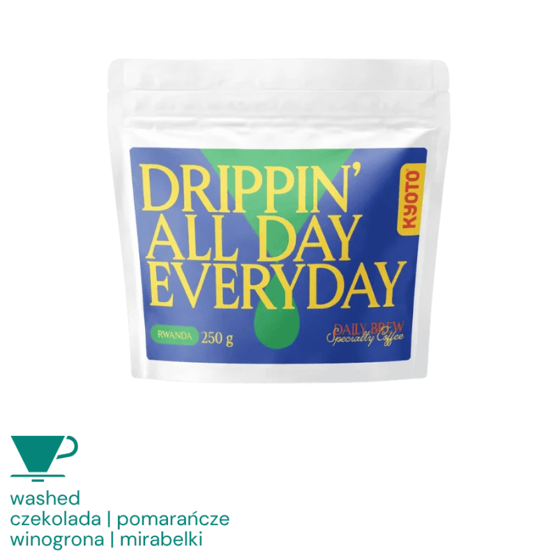Kyoto Drippin' All Day Everyday Rwanda Muteteli filter 250 g | CoffeeLove
