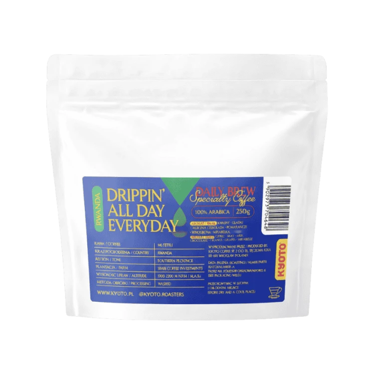 Kyoto Drippin' All Day Everyday Rwanda Muteteli filter 250 g | CoffeeLove