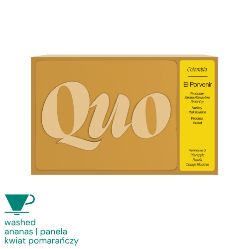 Quo Kolumbia Finca El Porvenir Pink Bourbon filter 200 g | CoffeeLove